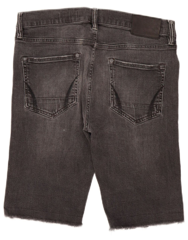 All Saints Herre Denim Shorts W30 Medium Grå