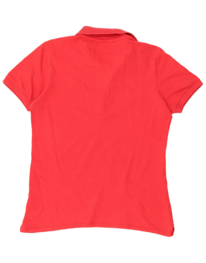 La Martina Dame Pullover Shirt UK 18 XL Rød Bomuld