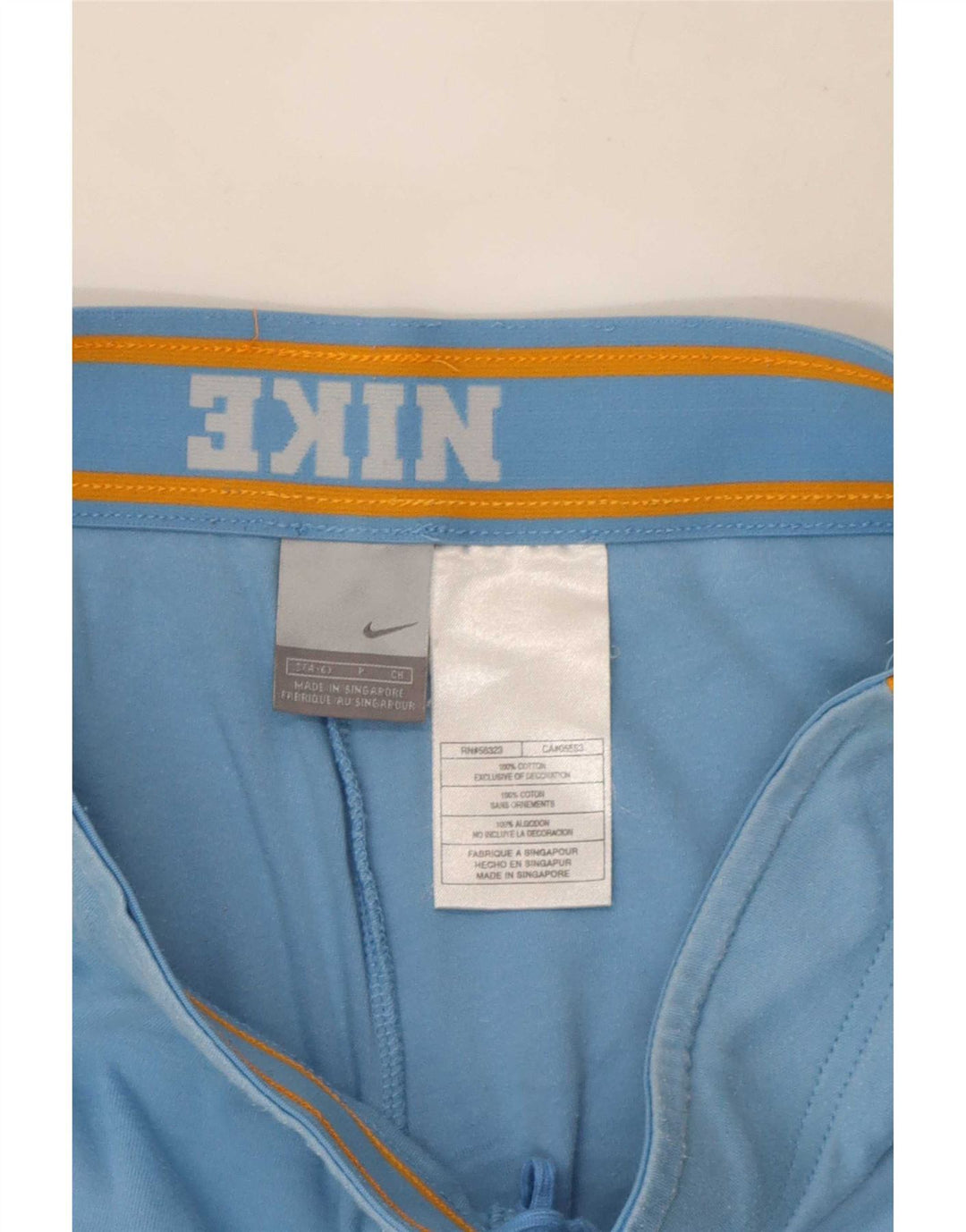 Nike sportsshorts til kvinder UK 10 Små blå bomuld