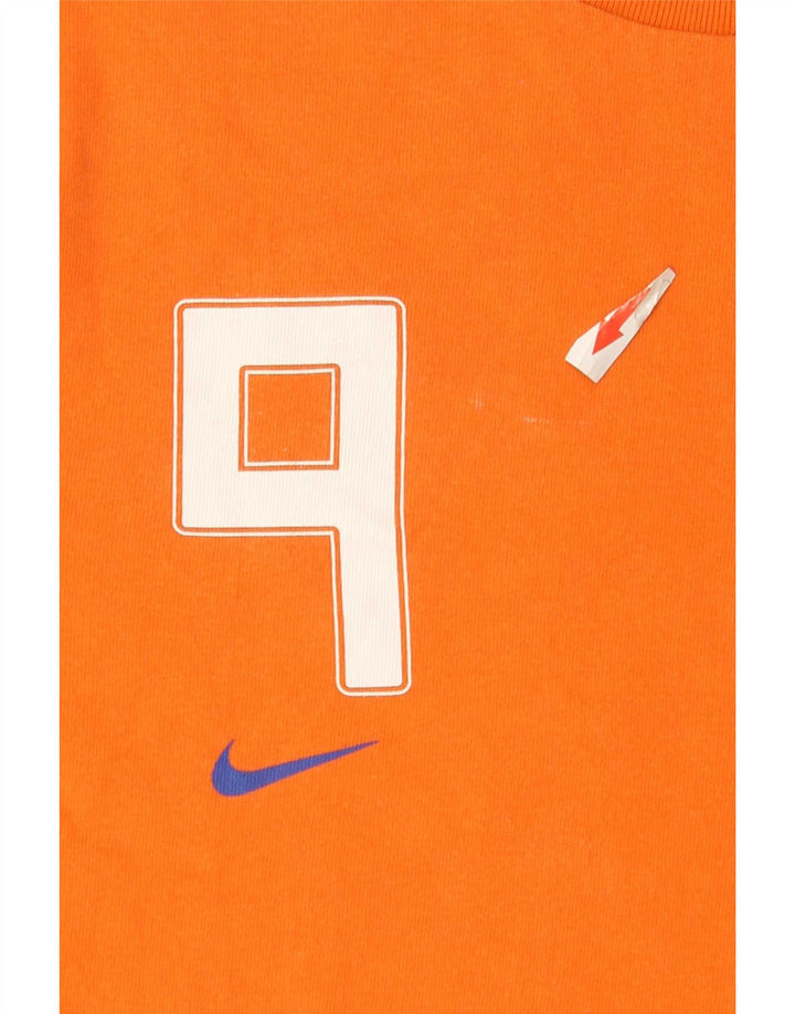 Nike Herre KNVB Grafisk T-Shirt Top Medium Orange Bomuld