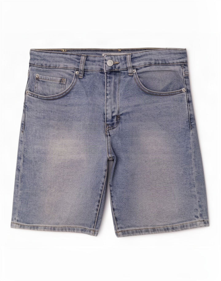 Zara Herre Denim Shorts EU 40 Medium W31 Blå