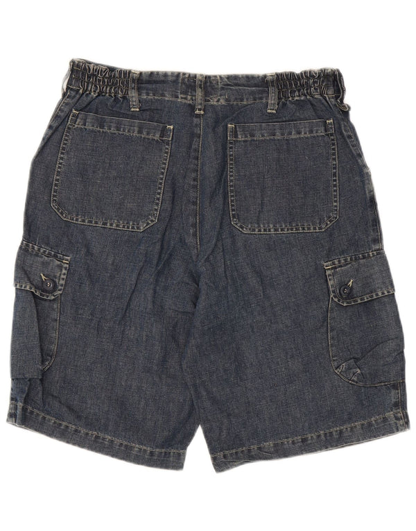 Trussardi Herre Cargo Denim Shorts IT 48 Medium W30 Blå Bomuld
