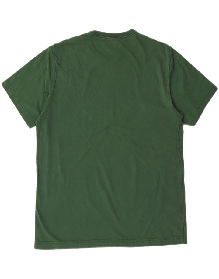 EDDIE BAUER Mens T-Shirt Top Medium Green Cotton Vintage Eddie Bauer and Second-Hand Eddie Bauer from Messina Hembry 