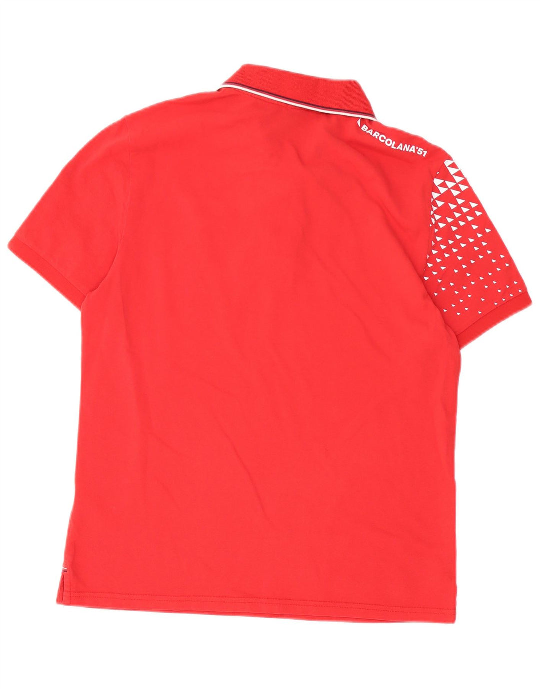 North Sails Herre Barcolana 51 Grafisk Regular Fit Polo Shirt Medium Rød