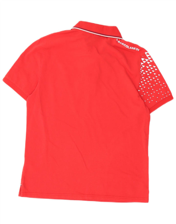 North Sails Herre Barcolana 51 Grafisk Regular Fit Polo Shirt Medium Rød