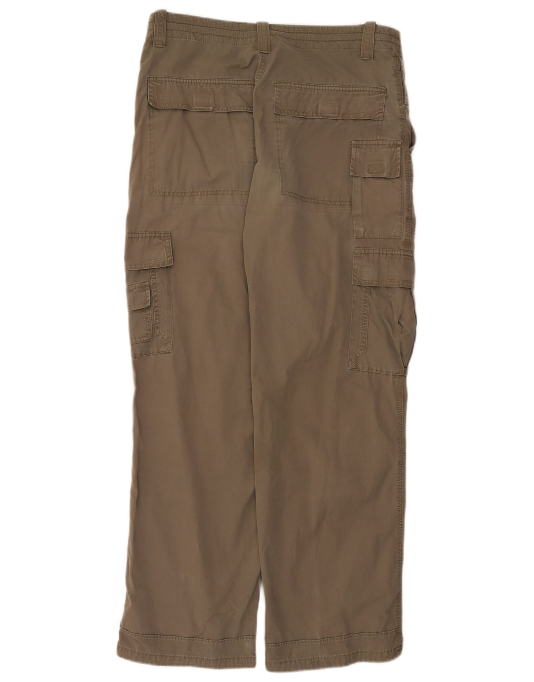 Marks & Spencer Herre Straight Cargo Bukser W34 L31 Beige Bomuld
