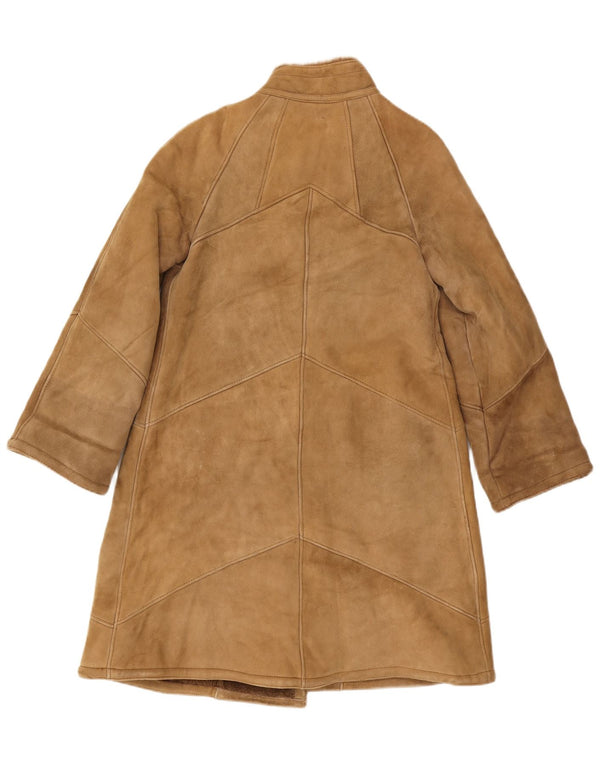 Lorenz Shearling Coat til kvinder IT 42 Medium Brun