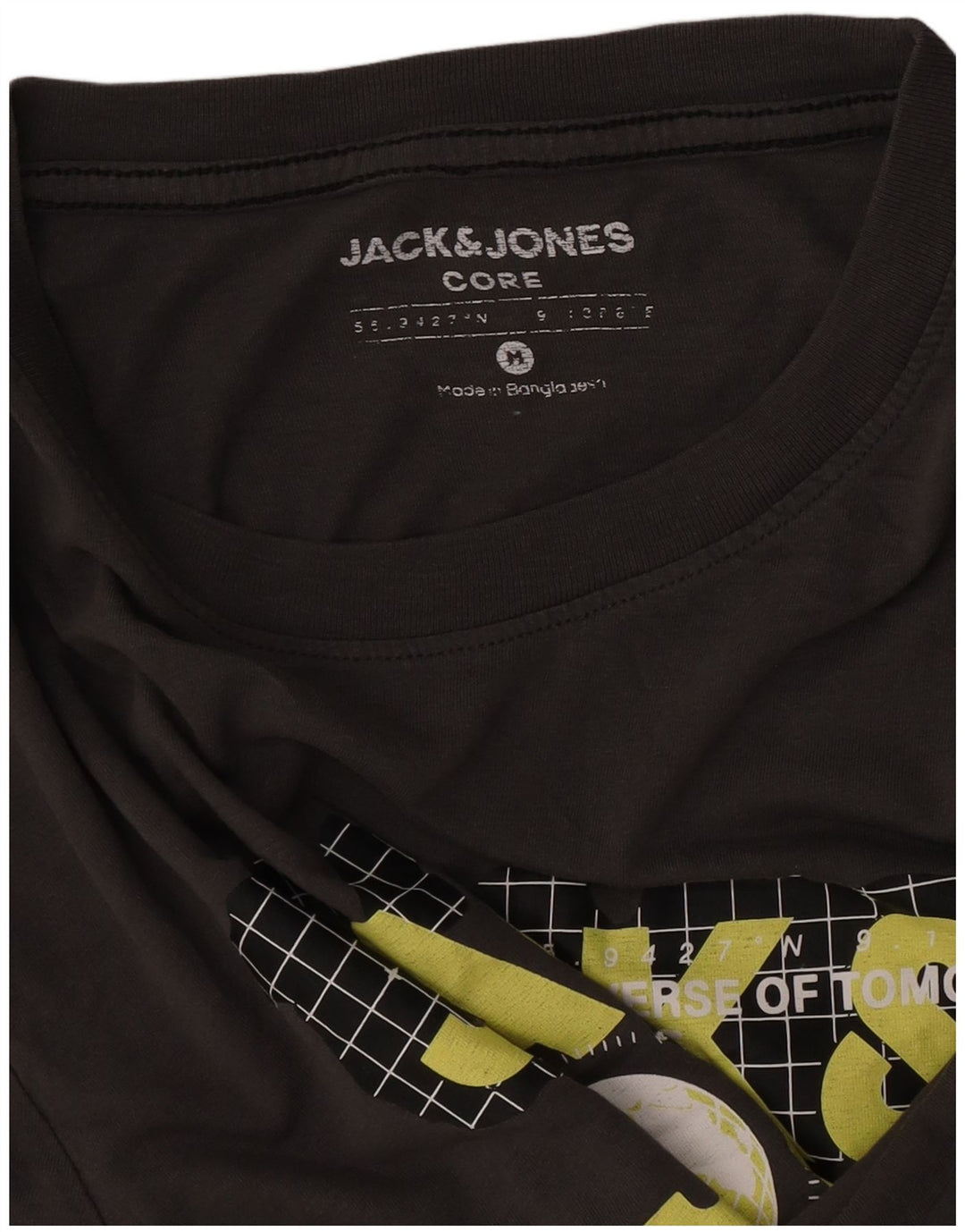 Jack & Jones Herre grafisk T-shirt Top mellemgrå