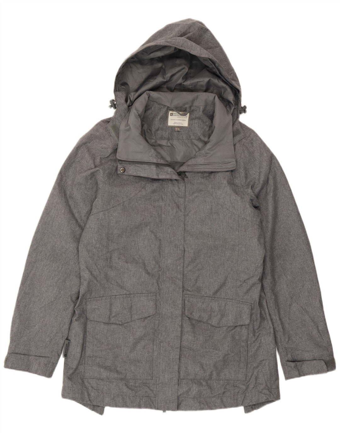 Mountain Warehouse Dame Windbreaker Jacket UK 14 Large Grey Flecked