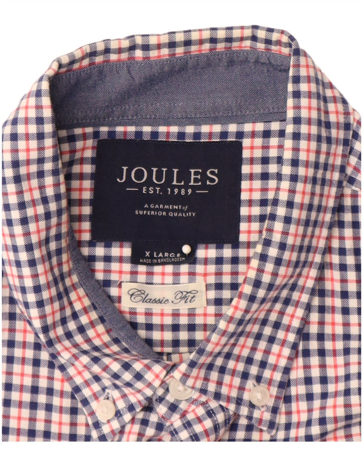 JOULES Herre Classic Fit Flanellskjorte XL Multifarvet Gingham Bomuld
