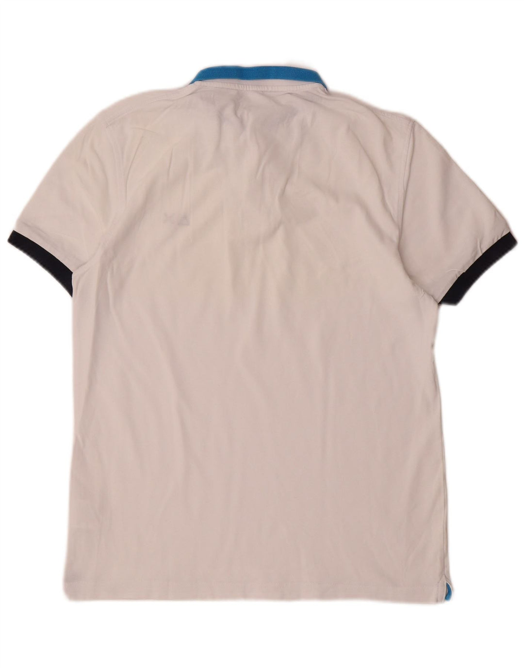 Sun68 Herre poloshirt Medium White Colourblock Bomuld