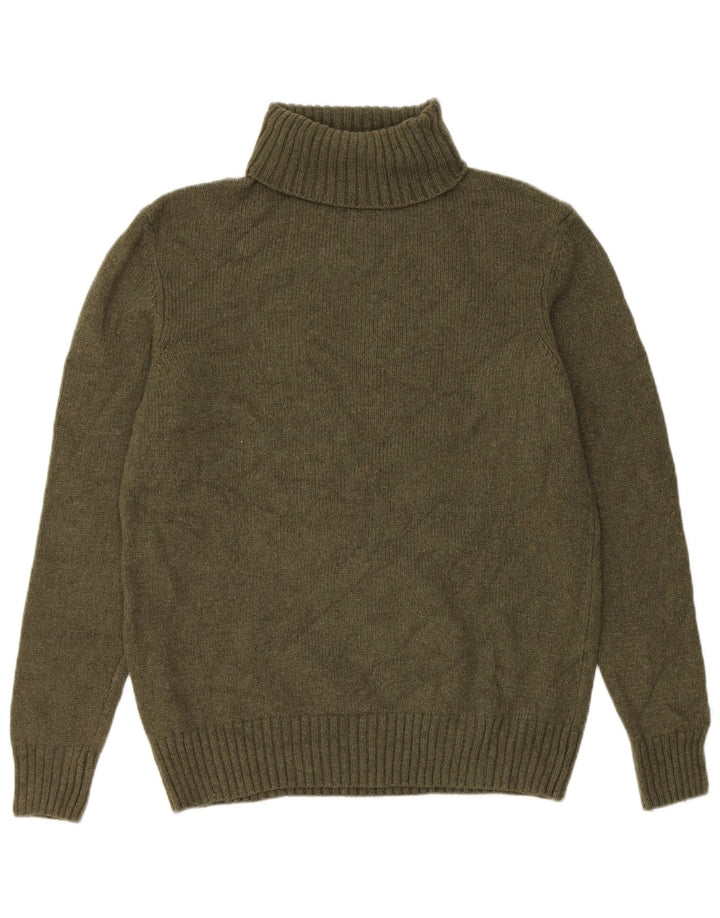 Zara Herre rullehals sweater Medium Khaki Wool