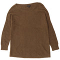 J. Crew Dame Boat Neck Jumper Sweater UK 10 Small Khaki Wool