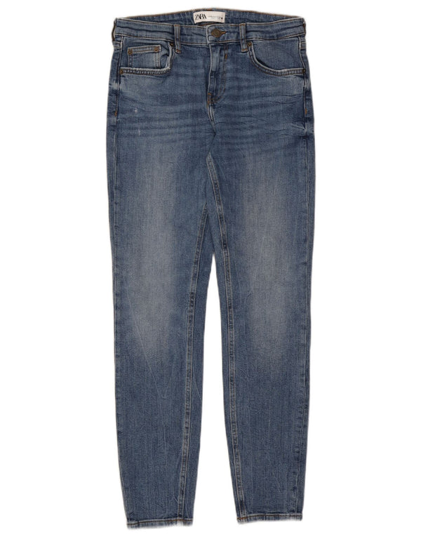 Zara Dame Skinny Jeans EU 38 Small W28 L28 Blå
