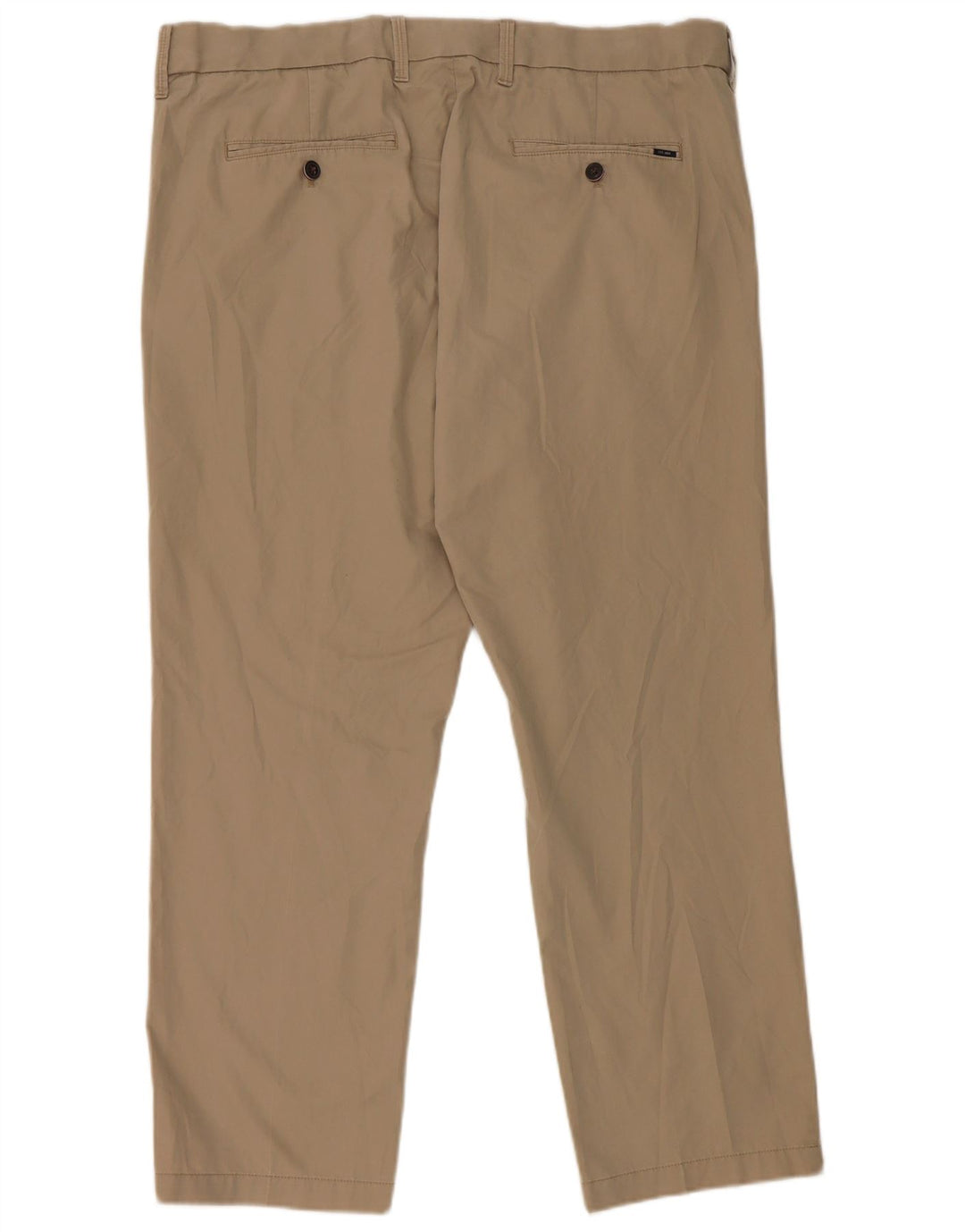 Marks & Spencer Straight Suit bukser til mænd W38 L29 Beige Bomuld