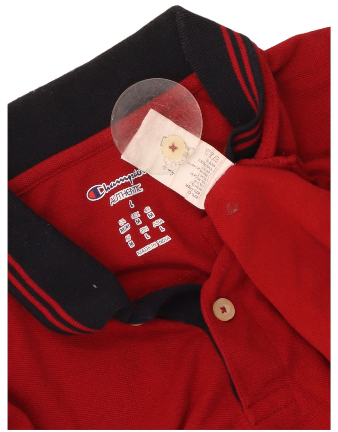 CHAMPION Poloshirt til mænd Stor rød bomuld