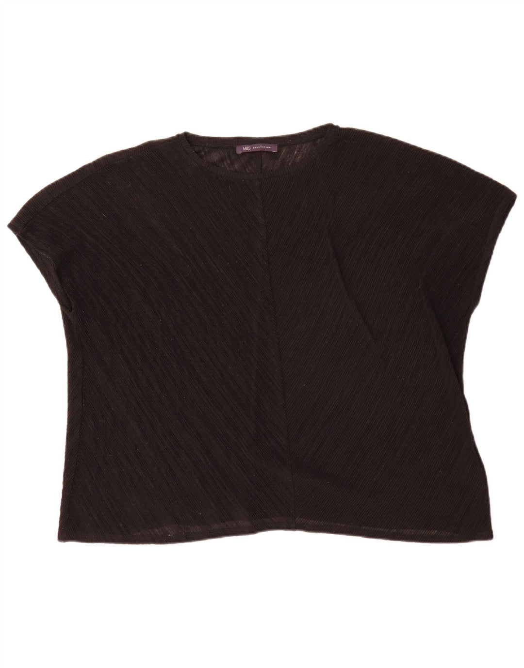 Marks & Spencer Damebluse Top UK 16 Large Black Polyester