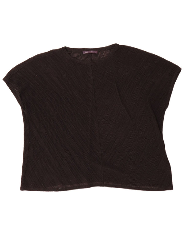 Marks & Spencer Damebluse Top UK 16 Large Black Polyester