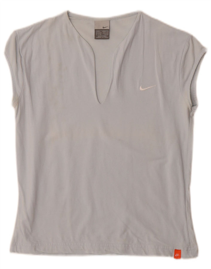 Nike T-Shirt Top UK 14/16 Stor Blå