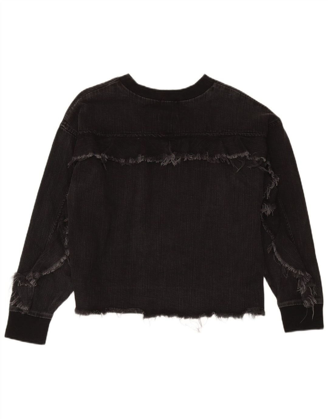 Zara Sweatshirt Jumper UK 14 Medium Sort Bomuld