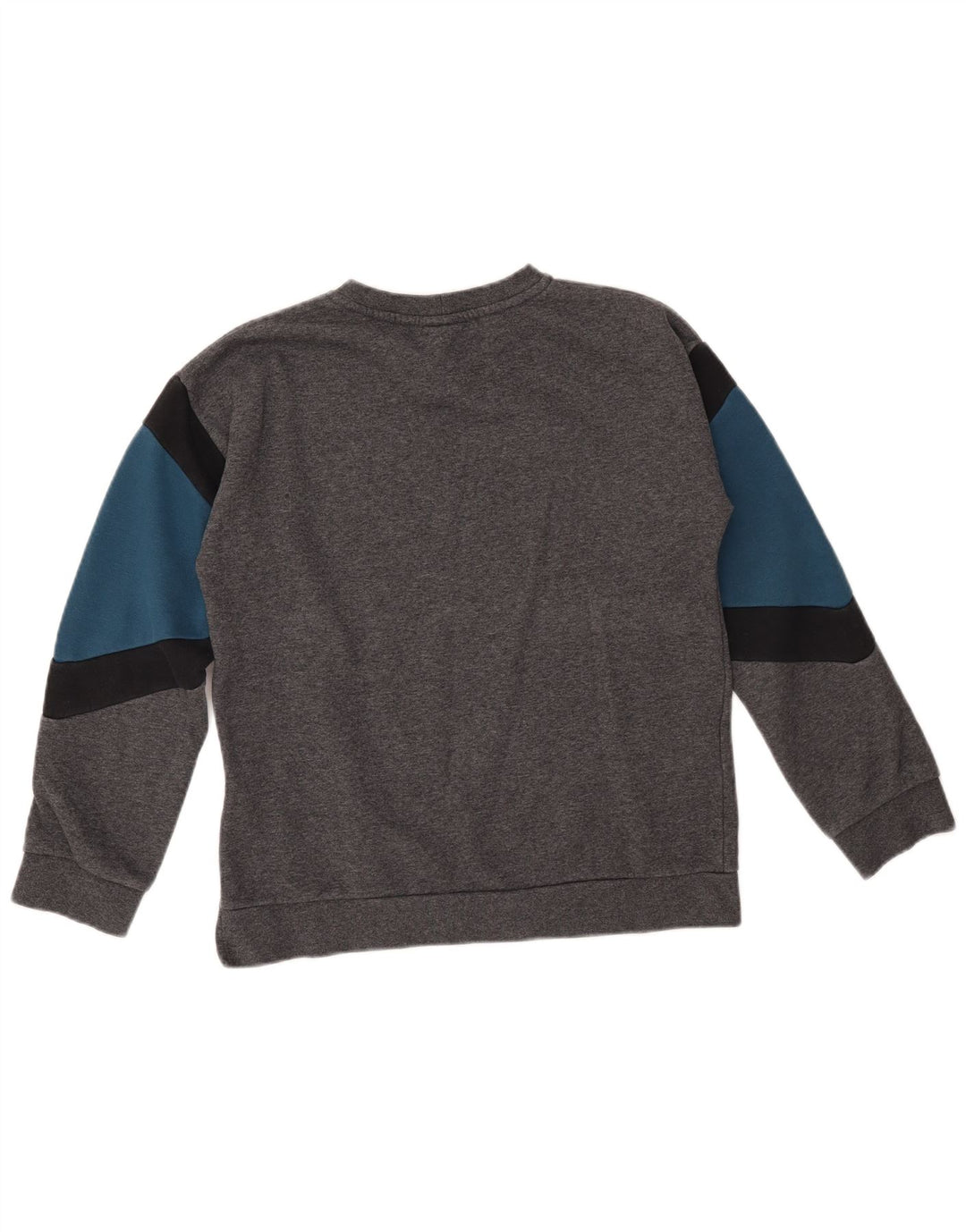 NIKE Graphic Sweatshirt Jumper 13-14 år XL Grå Colourblock Bomuld