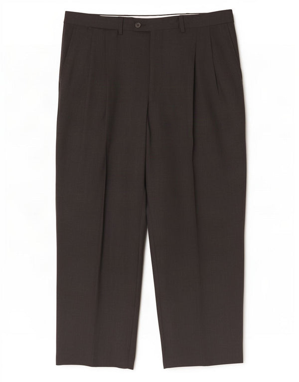 Lacoste Herre Pegged Suit Bukser Størrelse 46 Large W36 L27 Grå Uld