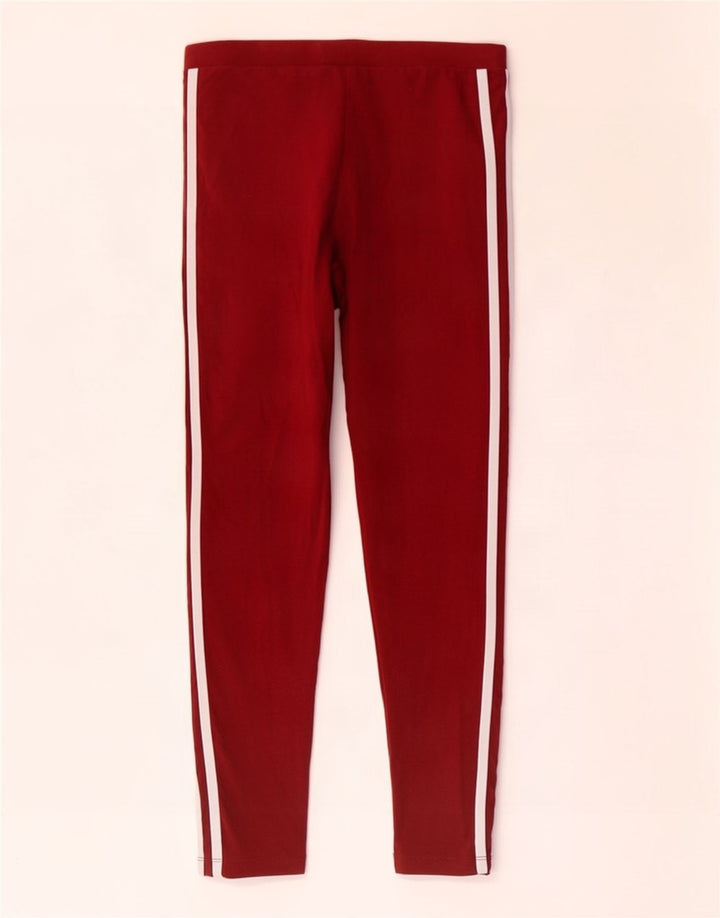 Adidas Dame Leggings UK 10 Små rødbrun bomuld