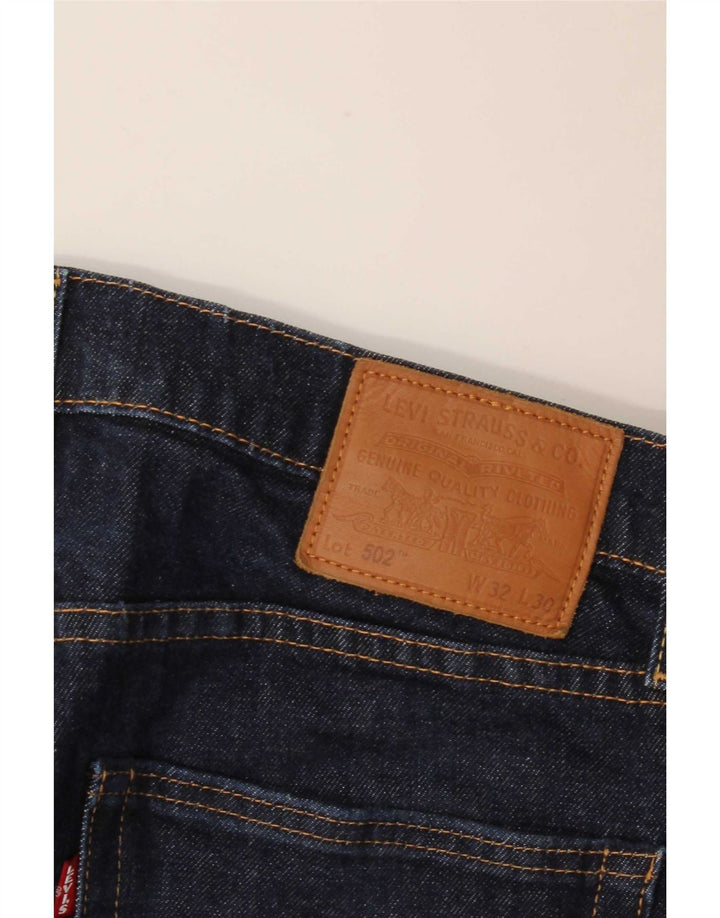 Levi's Dame 502 Straight Jeans W32 L30 Marineblå
