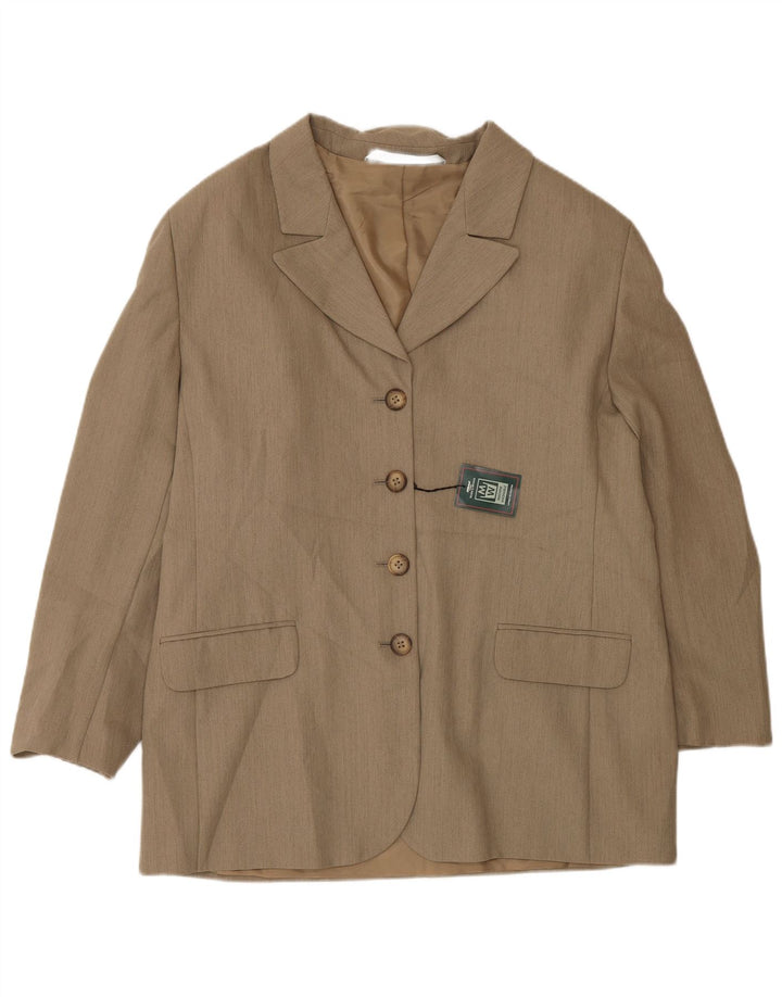 Marks & Spencer Dame St. Michael Blazerjakke med 4 knapper UK 18 XL Brun