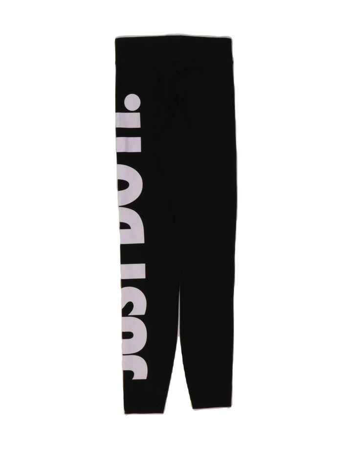 NIKE Womens Graphic Leggings UK 6 XS  Black Polyester Vintage Nike and Second-Hand Nike from Messina Hembry 