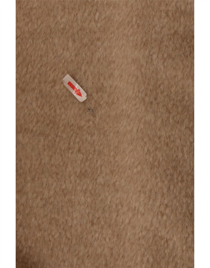 Vintage oversize overfrakke til kvinder UK 12 Medium Beige Uld