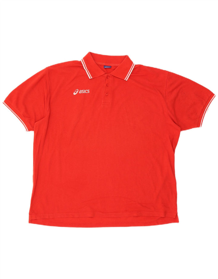 Asics herre poloshirt 3XL rød bomuld