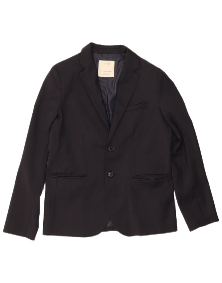 Zara Boys 2-knaps blazerjakke 13-14 år marineblå polyester
