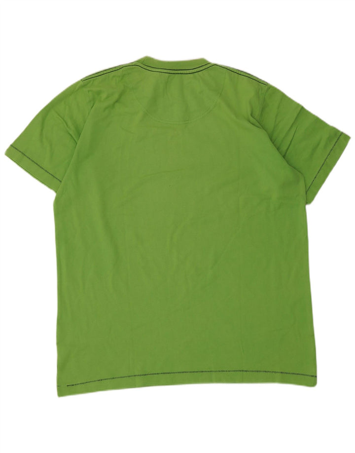 Murphy & Nye Herre grafisk T-shirt top mellemgrøn bomuld