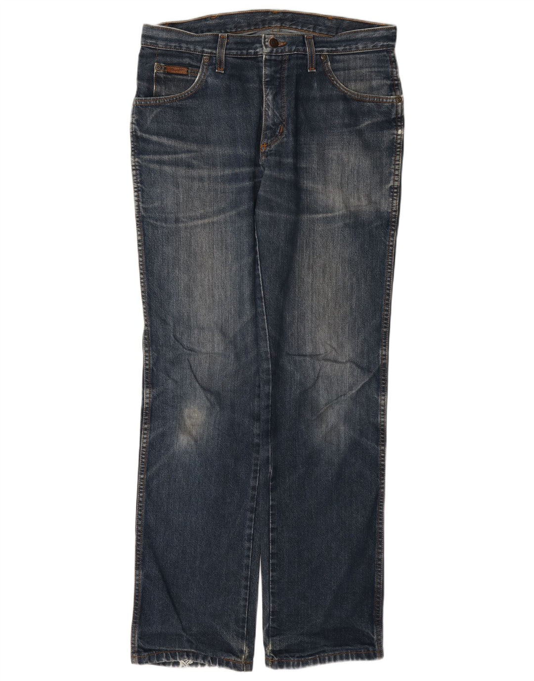 Wrangler Straight Jeans til mænd W34 L33 Blå