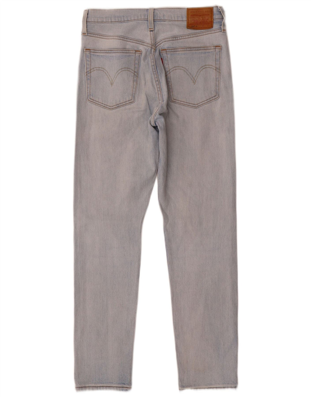 Levi's Dame 501 Straight Jeans W26 L28 Blå Bomuld
