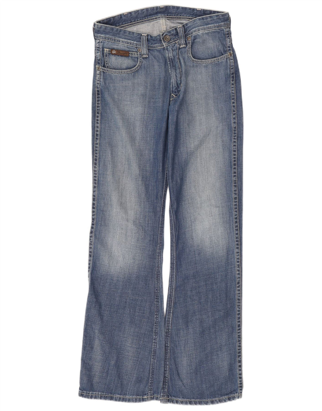 Wrangler Herre Ross Bootcut Jeans W30 L32 Blå Bomuld