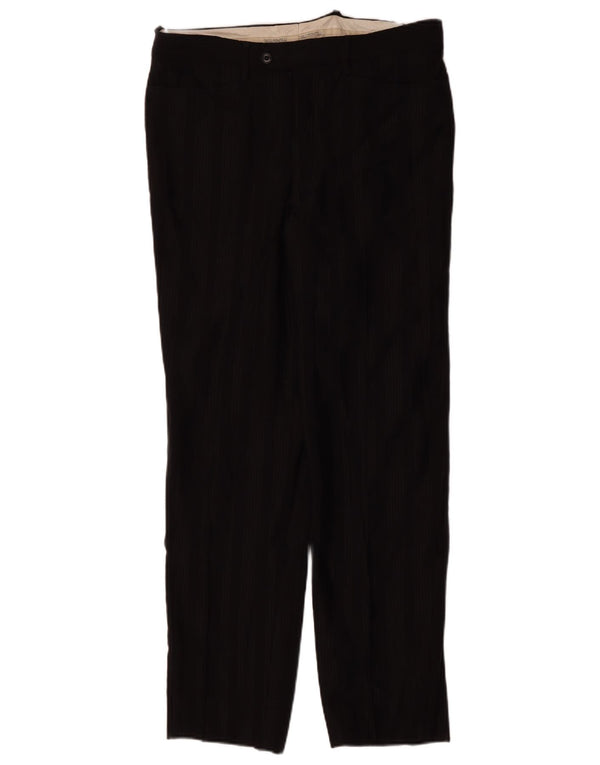 Carlo Pignatelli Damedragtbukser IT 50 Large W34 L30 Sort nålestribe