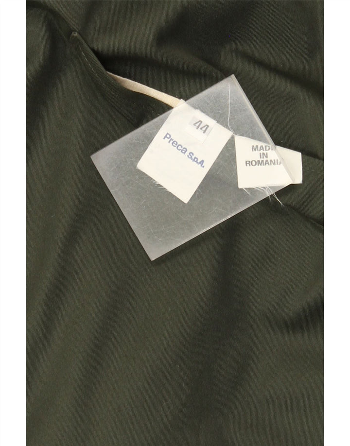 Vintage vendbar overfrakke til kvinder EU 44 XL Khaki Polyester