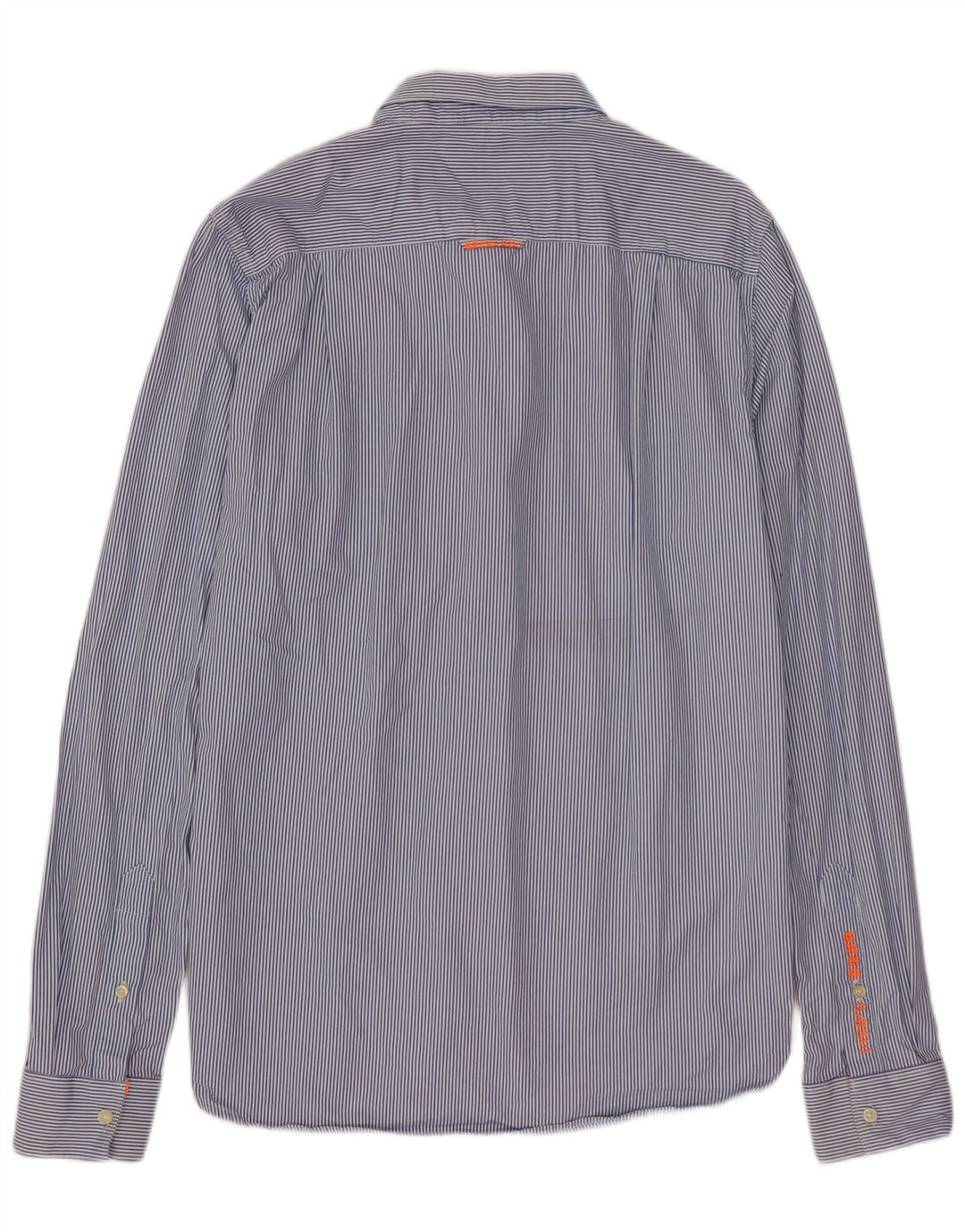 SUPERDRY Herreskjorte Medium Blue Pinstripe Cashmere
