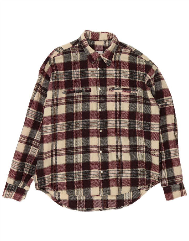 Vintage herre flannel skjorte 2XL flerfarvet ternet akryl