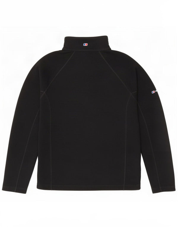 Berghaus Fleece Jumper med lynlås til kvinder UK 12 Medium Sort Polyester