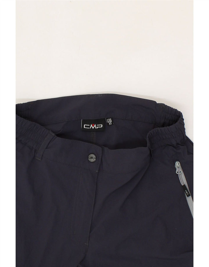 CMP Womens Slim Casual Trousers XS W26 L30 Navy Blue Polyamide Vintage CMP and Second-Hand CMP from Messina Hembry 