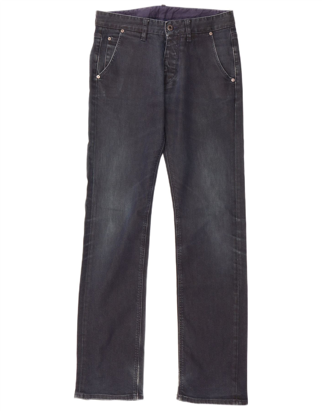 Massimo Dutti Herre Straight Jeans EU 40 Medium W31 L34 Marineblå Bomuld