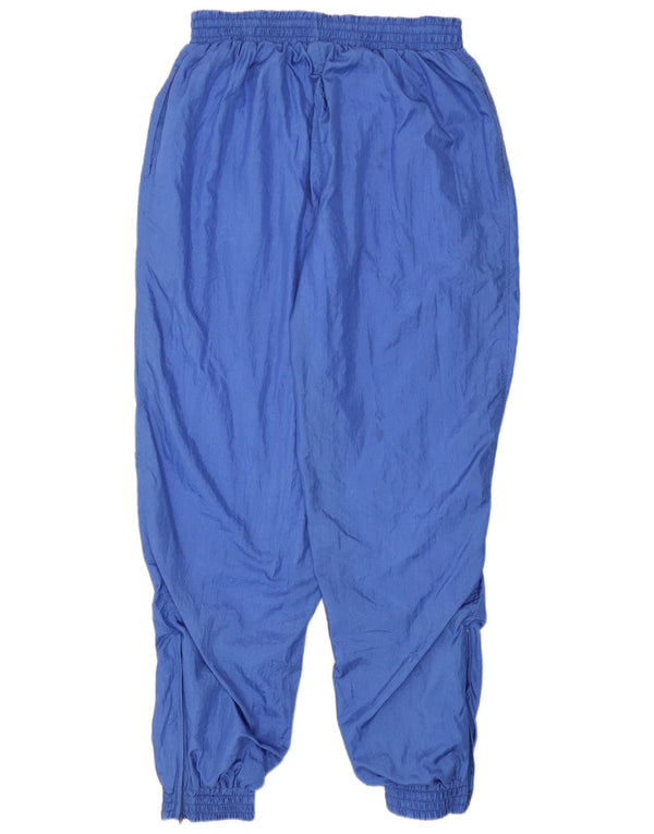 Vintage Mens Tracksuit Trousers Joggers Large Blue Polyamide