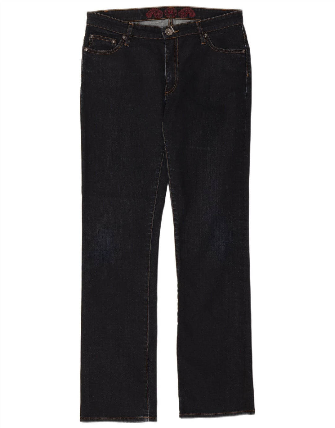 Marlboro Classics Dame Straight Jeans W33 L32 Marineblå Bomuld