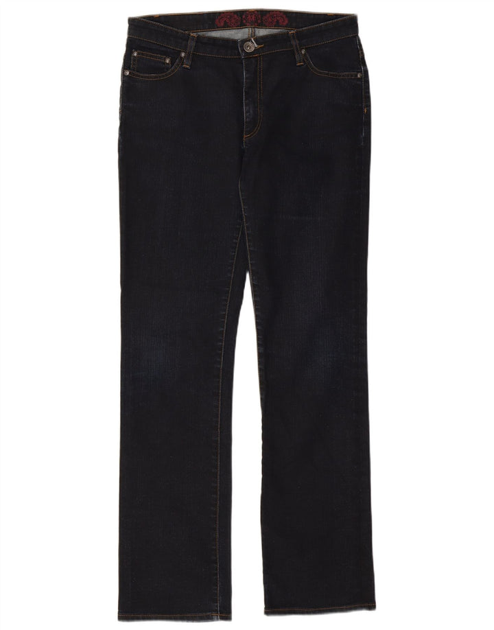 Marlboro Classics Dame Straight Jeans W33 L32 Marineblå Bomuld