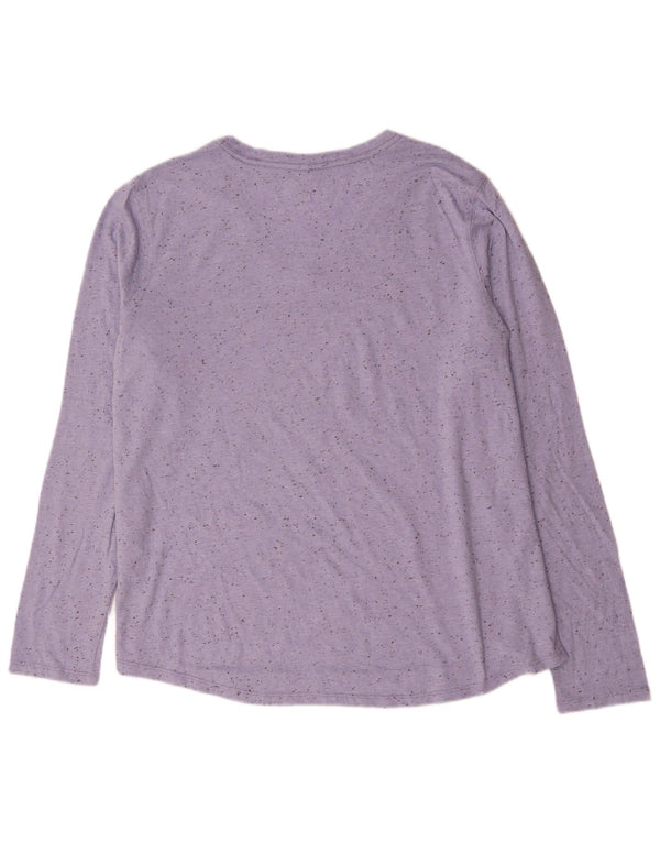 Carhartt Dame Relaxed Fit Top Langærmet US 20 2XL Lilla Flecked Bomuld