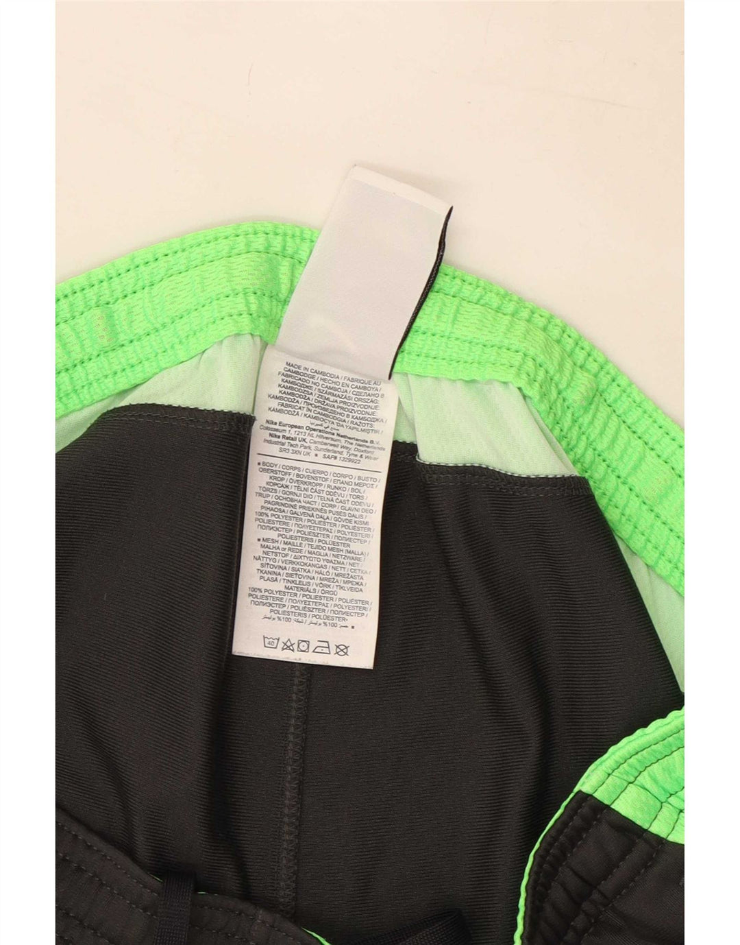 Nike Herre Dri Fit træningsdragt Bukser Large Black Colourblock Polyester