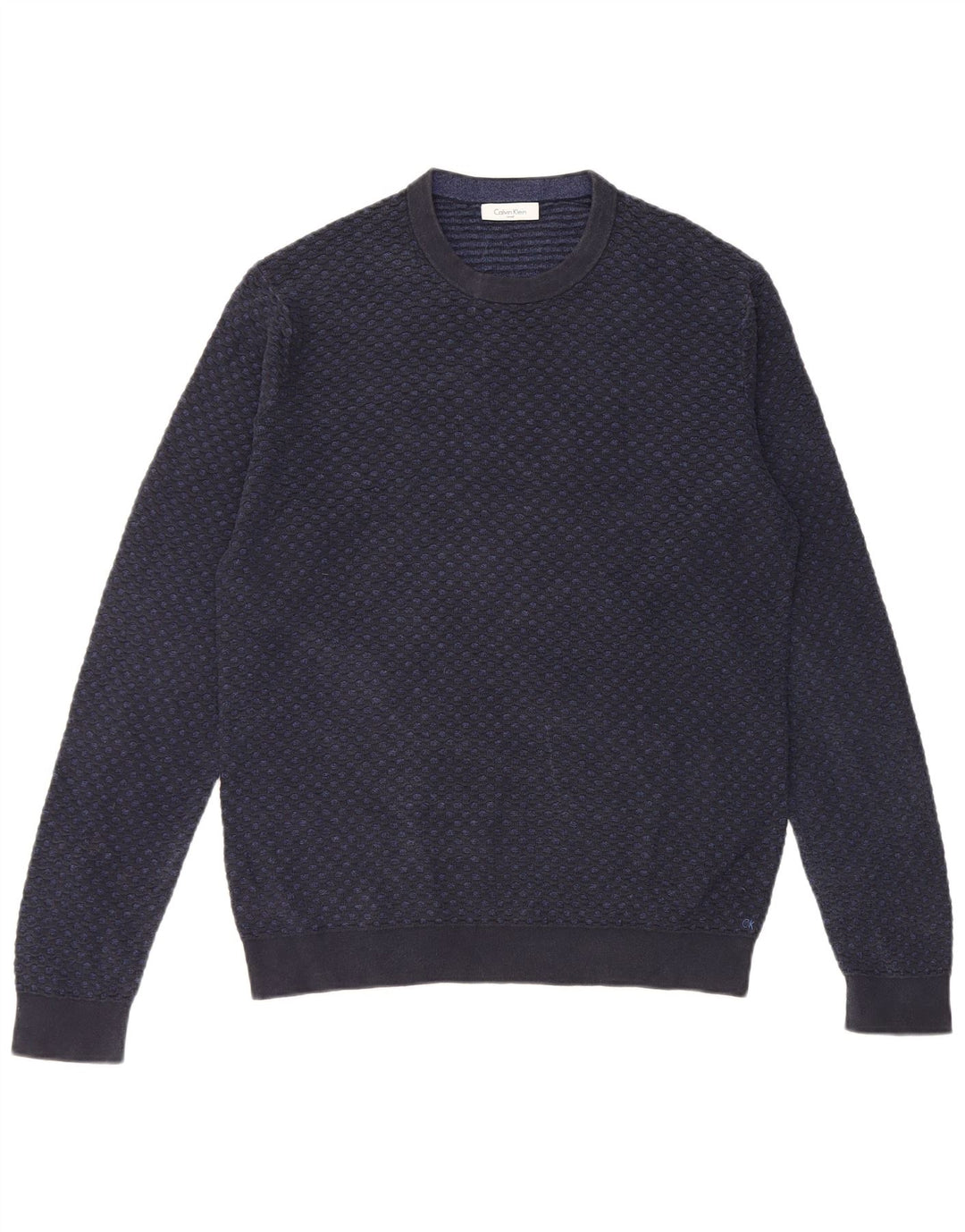 Calvin Klein Herre Crew Neck Jumper Sweater Small Navy Blue
